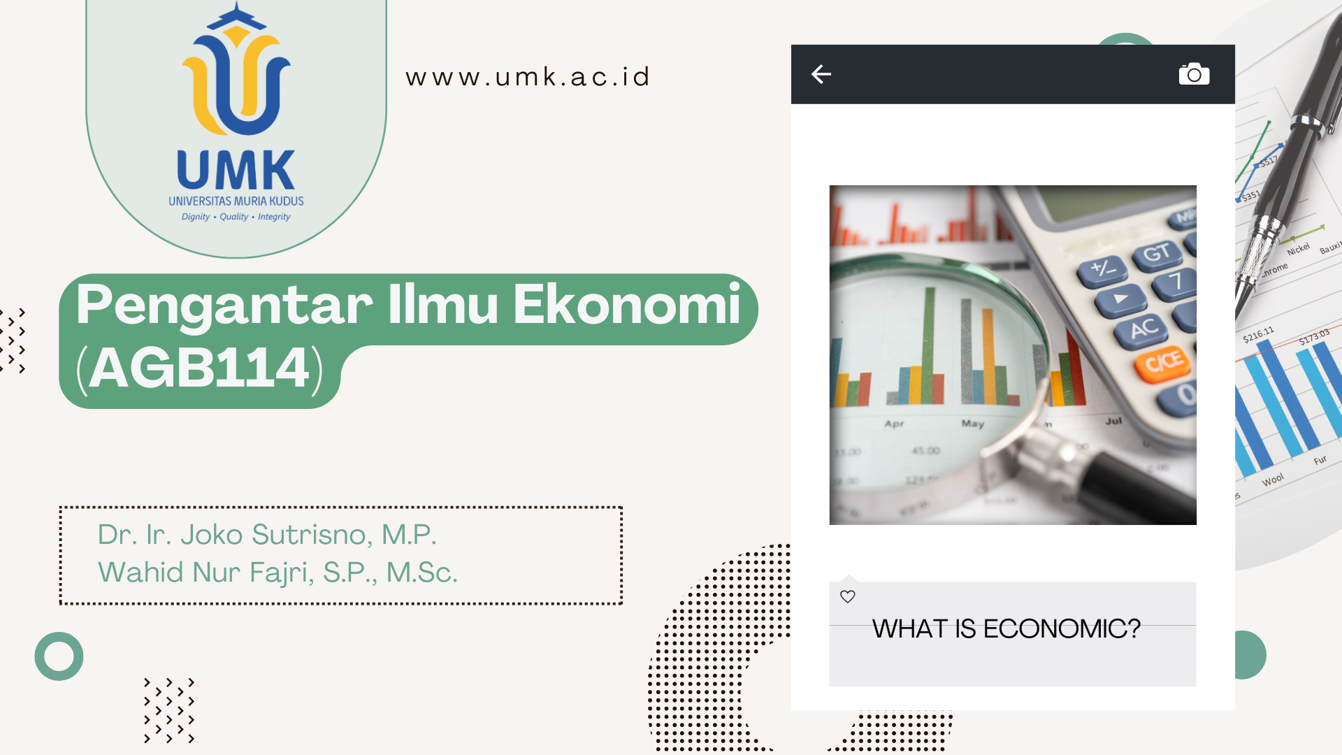 PENGANTAR ILMU EKONOMI (AGB118A) Gasal 2024/2025